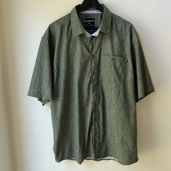 Kavu Tropical Print Casual Button Down Shirt Lightweight quick dry XXL / 2XL - Picture 2 of 9